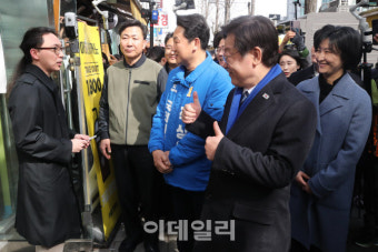 [포토]이재명 대표, 곽상언 후보 지원유세