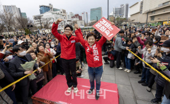 [포토]한동훈 위원장, 국민의힘 지지 호소