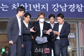 [포토]'음주 뺑소니 혐의' 김호중, 검찰로 송치