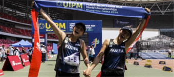한국 근대5종, 세계선수권 계주서 남녀 동반 우승...사상 첫 쾌거