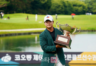 [포토] 김민규 '상금 5억원에 디오픈 출전까지'
