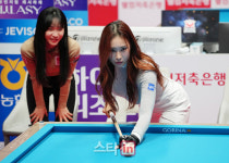 오늘은 당구 여신 유현주…2연속 3쿠션에 모두 깜짝