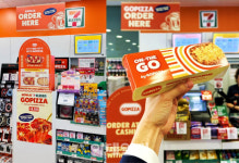 고피자, 싱가포르 세븐일레븐 입점