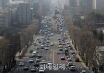 [포토] 기온 포근하나 나쁨 수준 초미세먼지