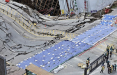 약 봉투만 들고 급하게 대피…광명 붕괴 현장 2차 대피명령