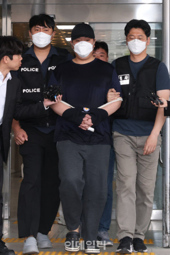 [포토]'미아동 흉기난동' 김성진, 검찰 송치