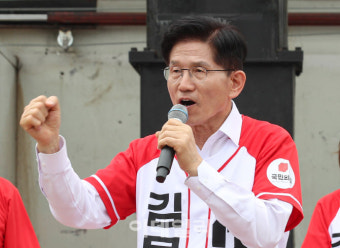 [포토]김문수 대선 후보, 동탄 시민들에게 지지 호소