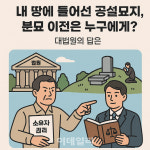 내 땅에 들어선 공설묘지, 분묘 이전은 누구에게?[판례방]