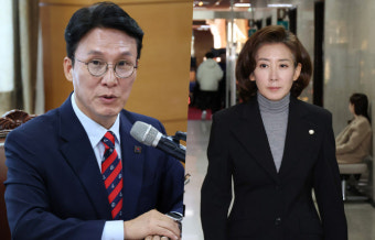 김민석 후보, 나경원 의원과 강조전…정치 갈등 속 대화