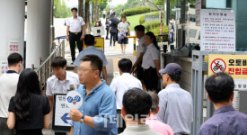 [포토]김건희 여사 구속영장실질심사 D-1, 보안강화된 중앙지법