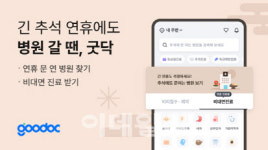 추석 때 문 연 병원 어디? 굿닥에서 확인…비대면 진료까지