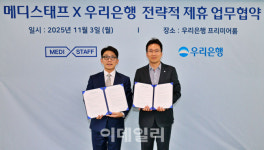 우리銀, 6만2천 의사 플랫폼 ‘메디스태프’ 손 잡고 전용상품 공급