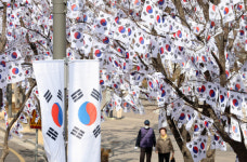 [포토]효창공원 앞 태극기거리