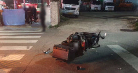 오토바이 2대 충돌..40대 운전자 사망