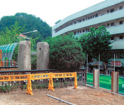 인도확장에 벼랑에 내몰린 신라 당간 지주