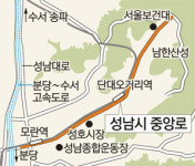 [수도권]성남 중앙로변 실개천 만든다