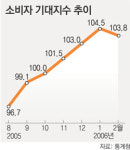 소비심리 ‘주춤’…기대지수 6개월 만에 하락
