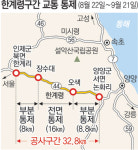 국도 44호선 한계령구간 한달간 통제