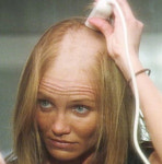 디아즈 영화위해 삭발…금발이 아까워