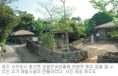 [제주]제주 전통 초가서 ‘푸근한 하룻밤’ 어때요?