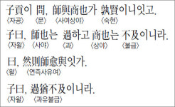 [한자 이야기]<673>子貢이 問, 師與商也가 孰賢이니잇고…