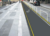 [수도권]청계천변 인도 2배 넓히고 자전거도로 개설