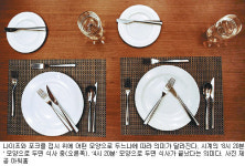 아워홈동아출판주 | [Life]‘좌빵우물’… 냅킨은 무릎에 한번 익히면 해외서도 당당