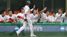 [포토] 장기영 ‘한 점 챙겼어요!’