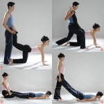 [최경아의 6색 건강요가] 메뚜기 자세…부부사랑 폴~짝