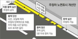 ‘2중 노란색실선’ 근처 주정차하지 마세요