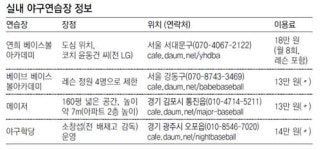 [나도 야구왕]낮엔 일하고 밤엔 글러브… 실내 연습장 동호인 북적