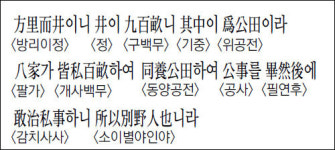 [한자 이야기]<1328>方里而井이니 井이…
