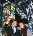 [대구/경북]대구은행 본점 광장에 소망터널 점등