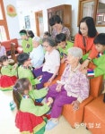 [광주/전남]송우초등 어린이들의 안마 봉사