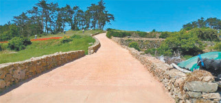 [광주/전남]청산도 콘크리트 도로, 황톳길로 만들어