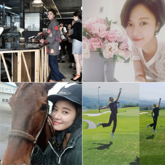 황정음 근황 보니, 야구…승마…골프…스포츠 요정?