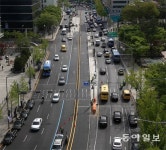 새문안로 중앙버스전용차로 막바지 공사