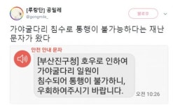 부산 침수, 진구 가야굴다리에 차 ‘둥둥’ …이번에도 뒷북 재난 문자?