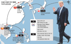 북핵 공조 1박2일… 트럼프 방한 맞춰 문재인 정부 첫 독자제재