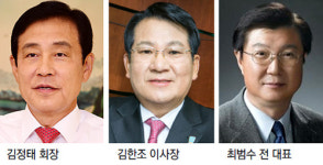 하나금융 회장 후보, 김정태 김한조 최범수