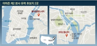 뉴욕주 롱아일랜드시티-버지니아주 크리스털시티, 아마존 제2본사 설립지로 내정
