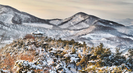 ‘충남의 알프스’로 불리는 청정구역… 칠갑산 설경 신비로워