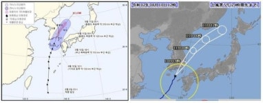 경남·전남 일부 지역 태풍 영향권…태풍 ‘장미’ 경로 보니