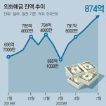 美주식 직구 붐에… 외화예금 ‘역대 최대’