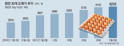 ‘에그머니’ 계란 한판에 1만원