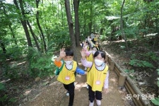 “숲에서 자연을 즐겨요”