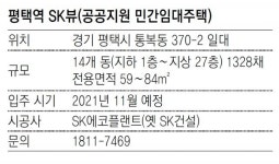 [아파트 미리보기]평택역 ‘도보권’… 단지앞에 축구장 2.5배 공원