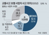 사람 건너도… 車 54% 교차로 횡단보도서 정지-서행않고 우회전