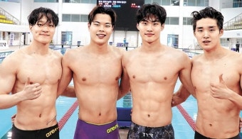 수영 亞경기 단체 첫 금 위해… 45일간 ‘호주 담금질’