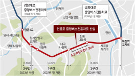양재동~복정역 버스전용차로로 연결